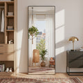Cuteday  Rectangular Full Length Mirror Aluminum Frame Floor Mirror with Aluminum Frame